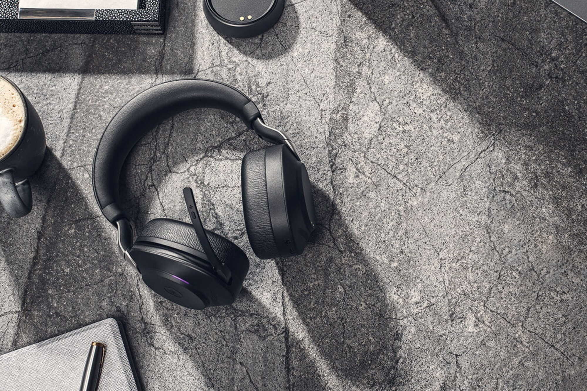 Jabra Evolve2 85 Wireless Stereo Headphones - Noise Cancelling Bluetooth Headset with Microphone for Office, Work from Home & Remote Meetings (Black)