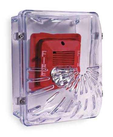 Audible and Strobe Alarm Guard - 5-3/4 Inch Surface Mount for Enhanced Safety | Ideal for Warehouses, Factories & Industrial Facilities