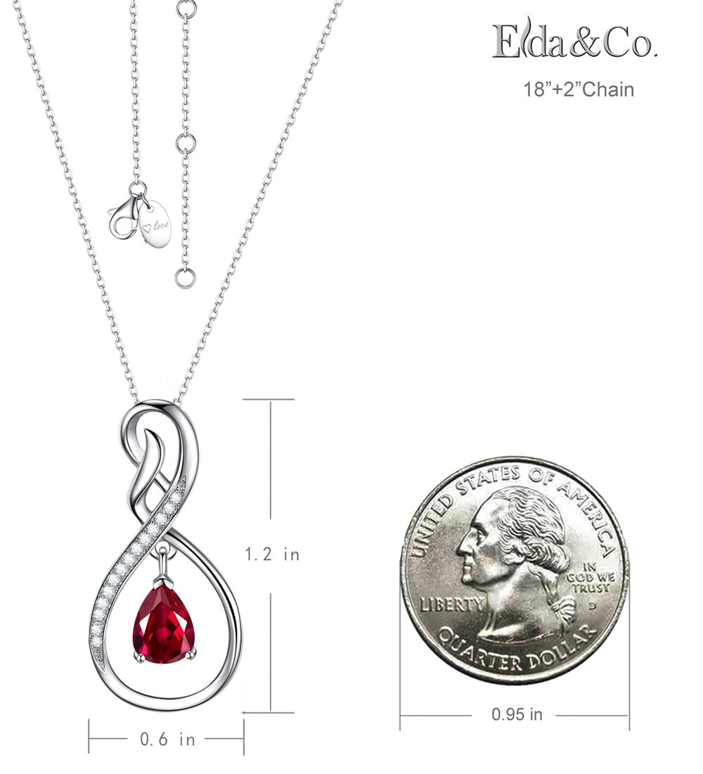 April May Birthstone Necklace for Women - Forever Love Infinity Pendant with Simulated Diamond & Emerald - 925 Sterling Silver Jewelry Gift for Wife, Mom, Her | Perfect for Birthday, Anniversary & Special Occasions