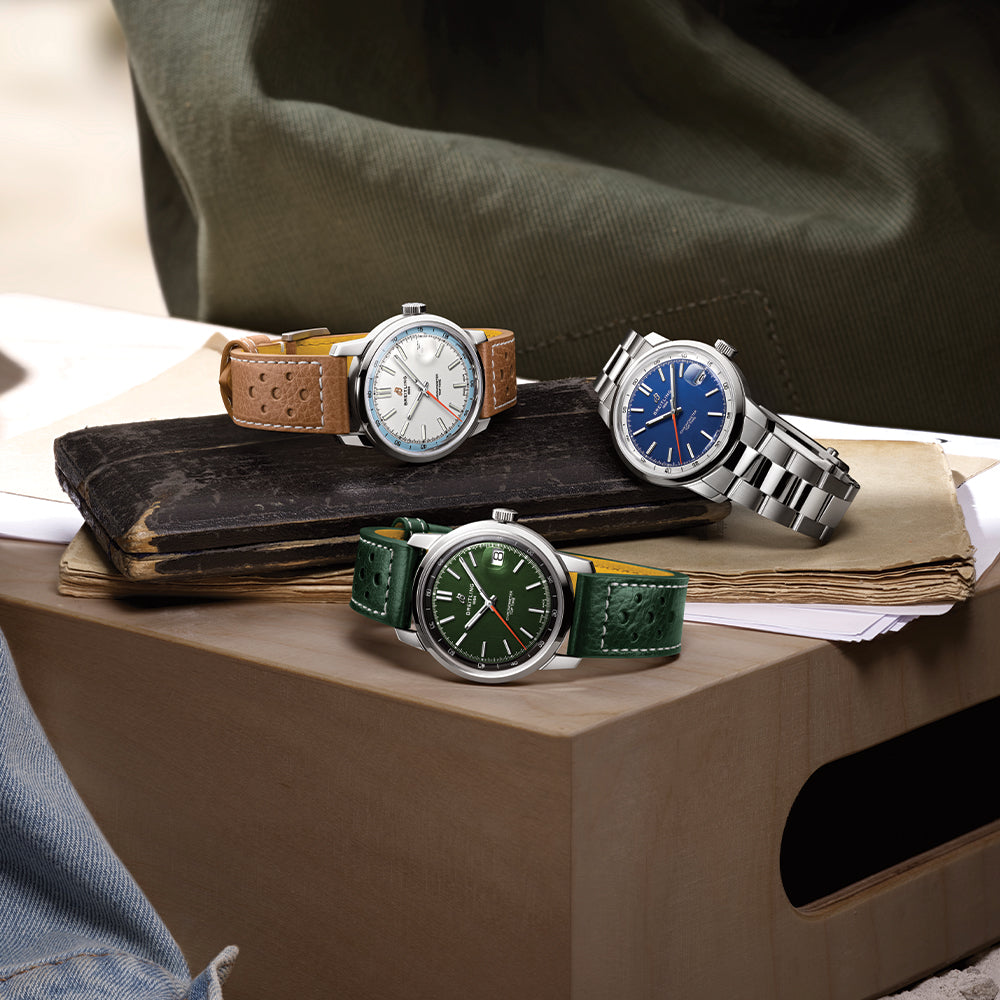 Top Time B31 38mm Green Leather Strap Watch - Perfect for Casual Wear, Office & Special Occasions