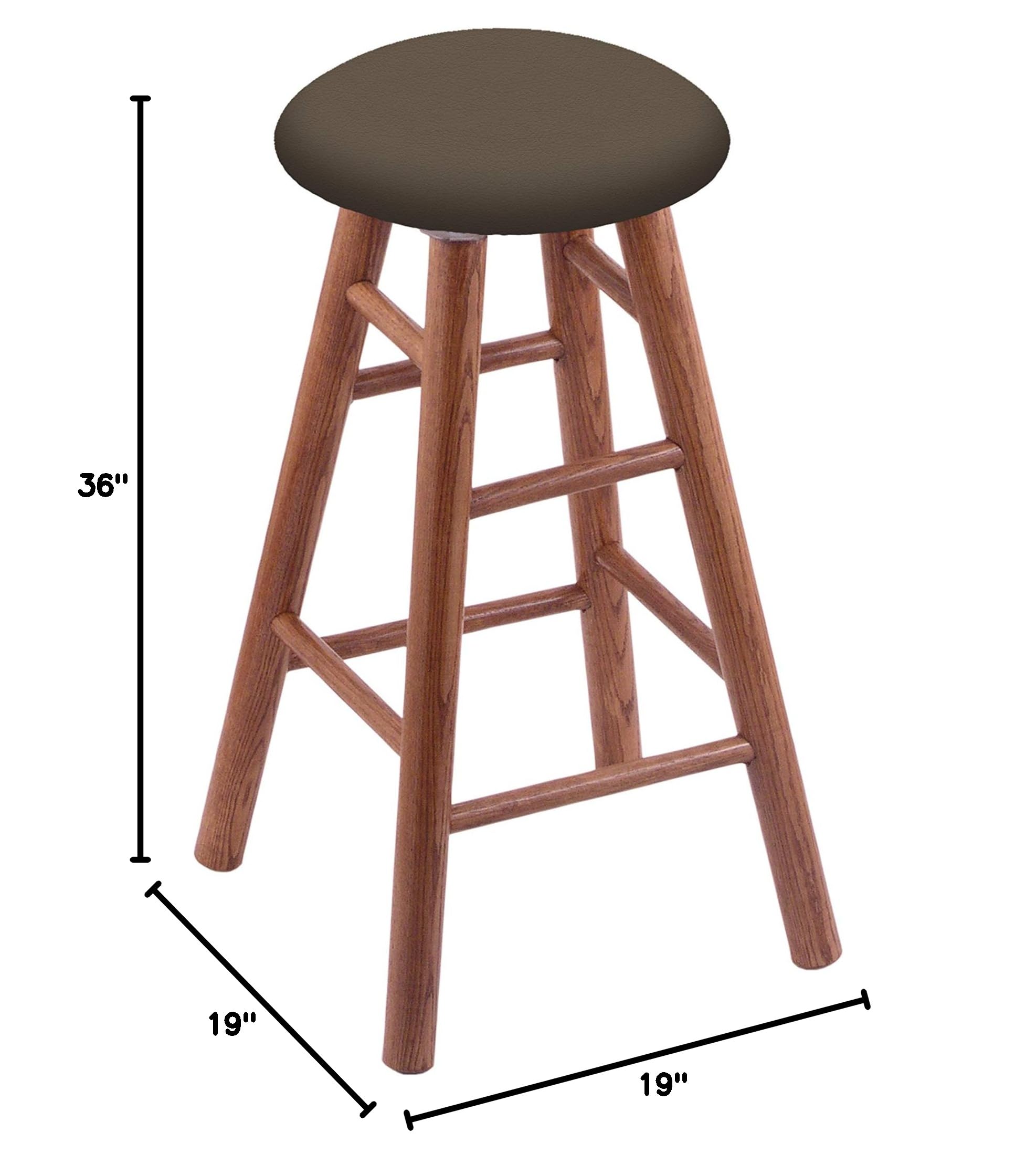 Premium Oak Extra Tall Bar Stool - 30