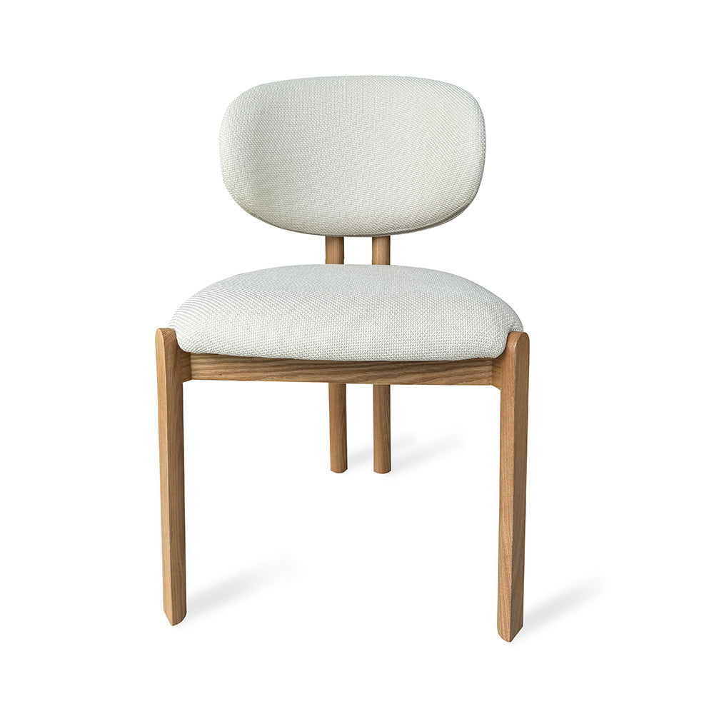 BERLY Dining Chair - Modern Oat & Natural Wooden Chair for Kitchen, Dining Room, or Home Office - Comfortable & Stylish Seating Solution