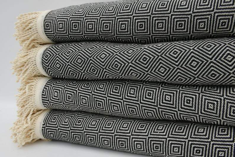 Premium 100% Cotton Round Beach Towel - Soft, Absorbent & Quick-Drying - Perfect for Pool, Beach, Yoga & Outdoor Activities