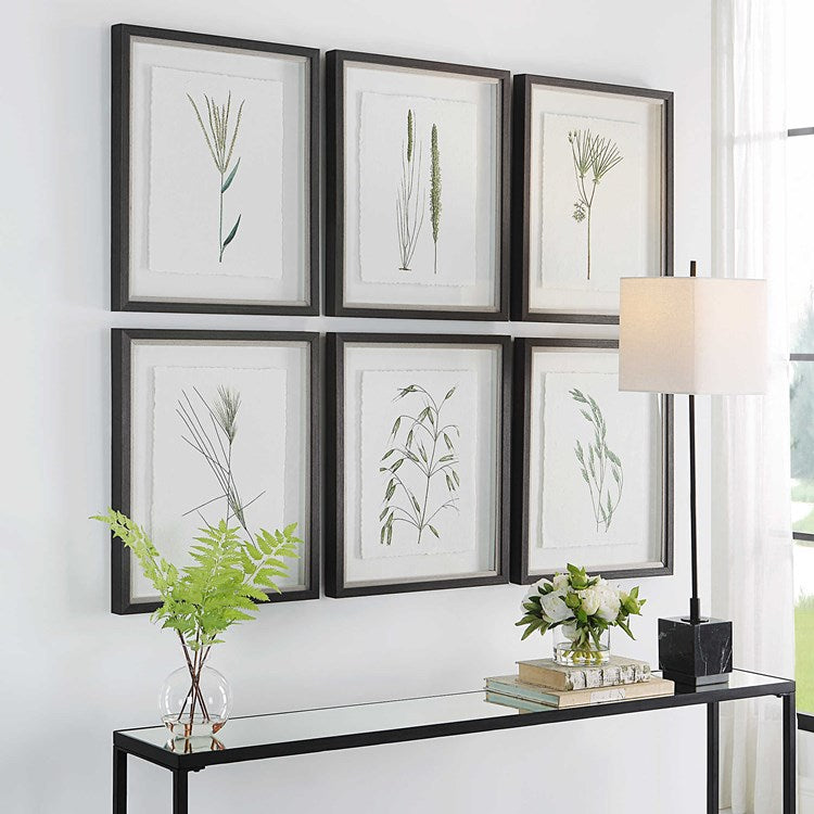 Forest Finds Framed Prints - Set of 6 Nature-Inspired Wall Art Decor for Living Room, Bedroom & Office - Perfect for Home & Office Decorations