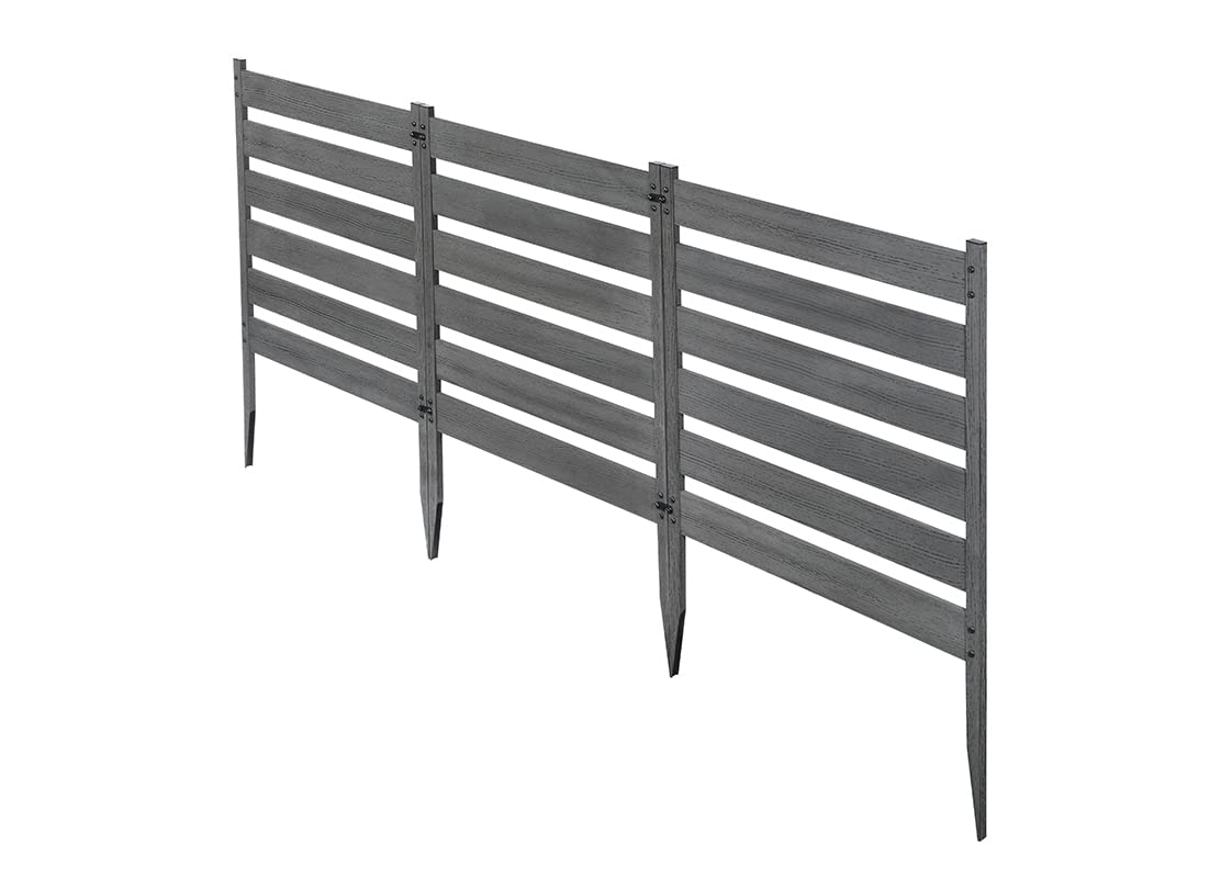 3-Panel No Dig Zippity Maui Vinyl Fence Kit - 26
