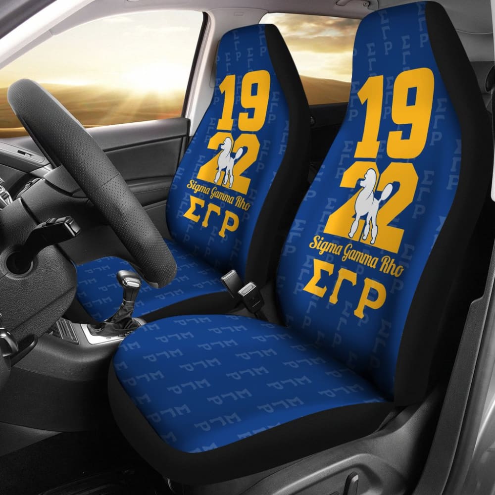 Premium Sigma Gamma Rho Car Seat Covers - Africa Zone Design 210906 - Universal Fit for Cars, SUVs & Trucks - Perfect for Sorority Events, Road Trips & Daily Commutes