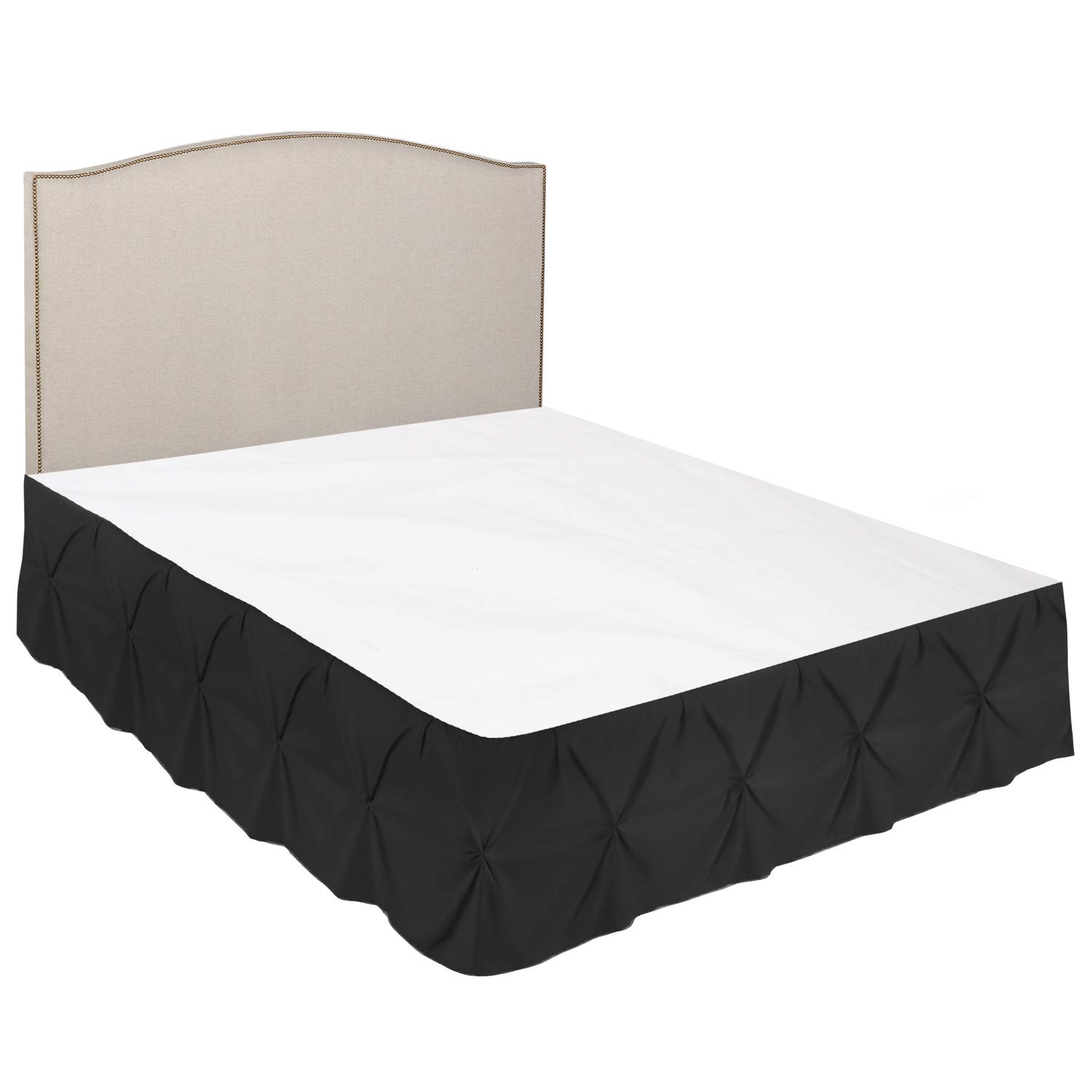 Premium Black Full Size Bed Skirt - 14