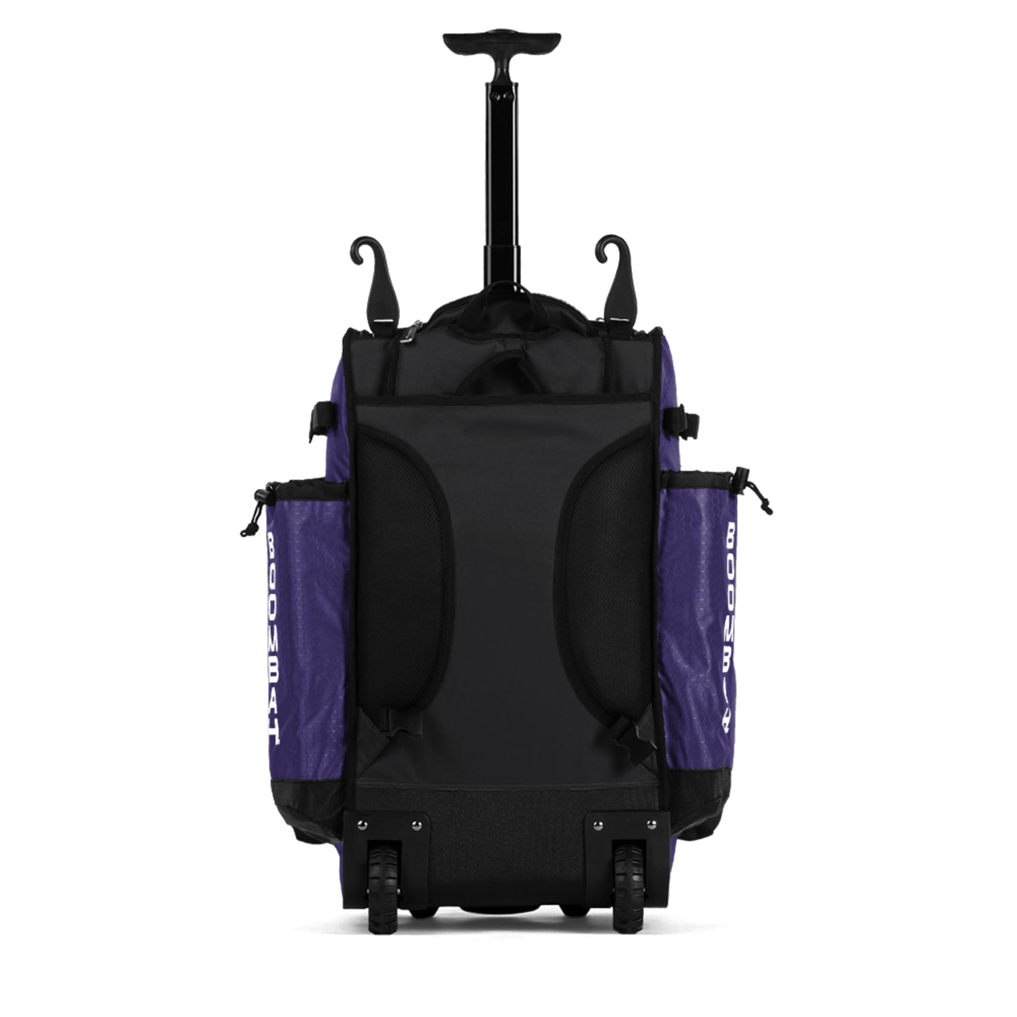 Boombah Superpack Hybrid Rolling Bat Bag - Wheeled & Backpack Baseball Equipment for Travel & Practice | Perfect for Baseball Players & Coaches