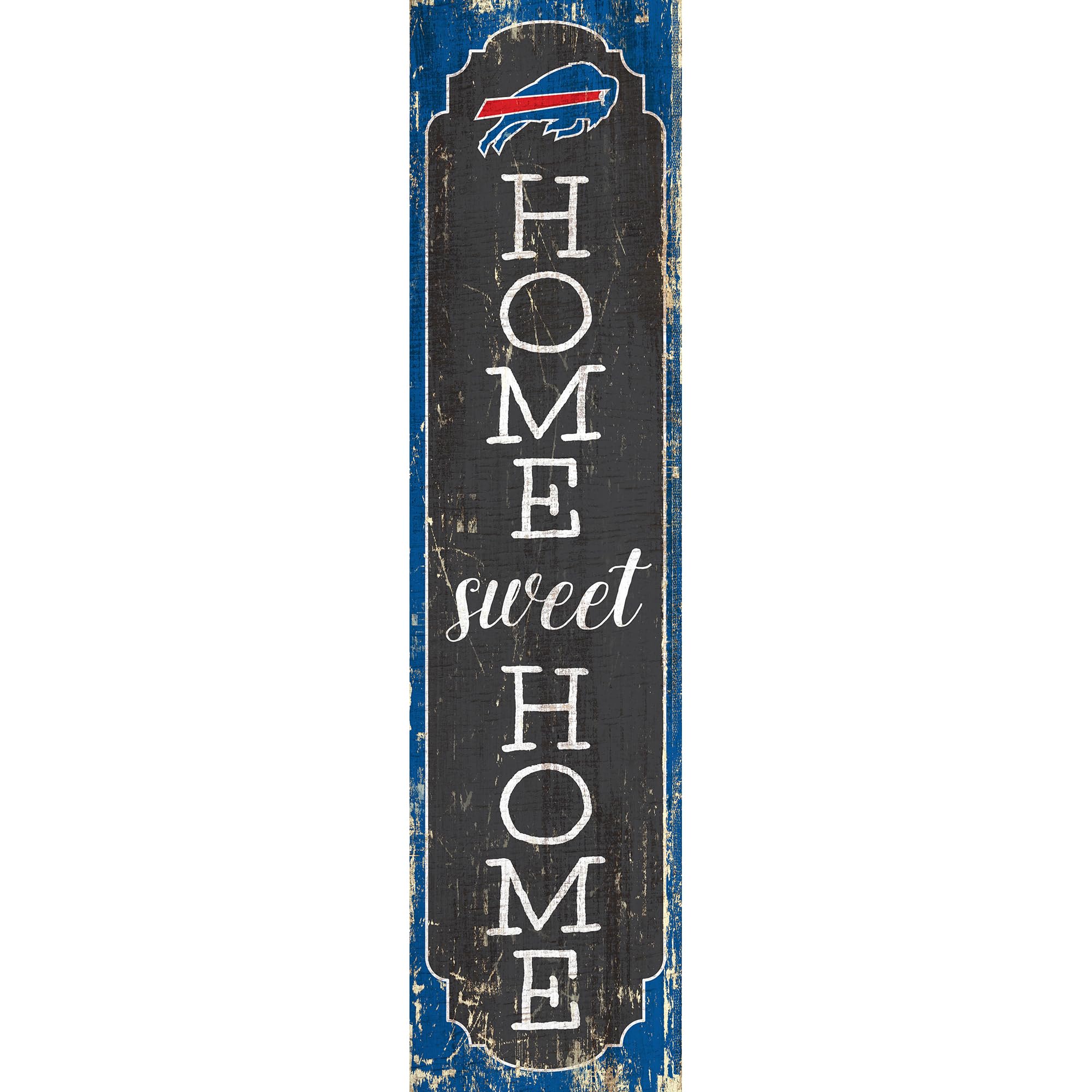 Buffalo Bills 24-Inch Home Sweet Home Leaner Sign - Perfect for Game Day Decor, Man Cave, and Bills Fan Gifts