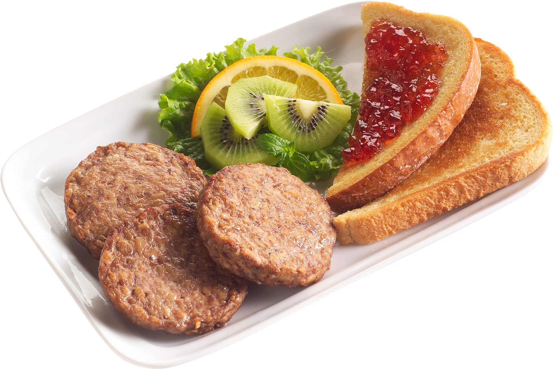 Halal Beef Breakfast Sausage Patties - 8 lb Box | Midamar Halal Certified | Perfect for Breakfast Sandwiches, Meal Prep & Family Dining