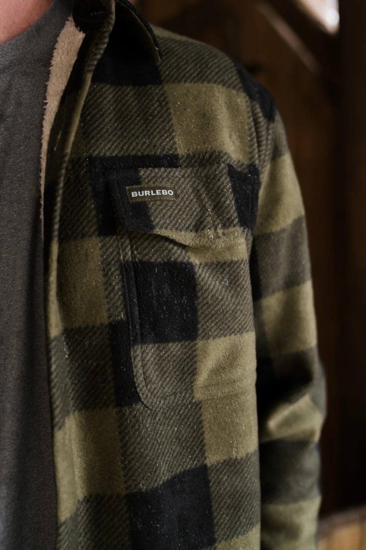 Burlebo Men's Shacket Jacket - Lightweight Flannel Shirt Jacket for Fall & Winter - Casual Outerwear for Hiking, Camping, and Everyday Wear