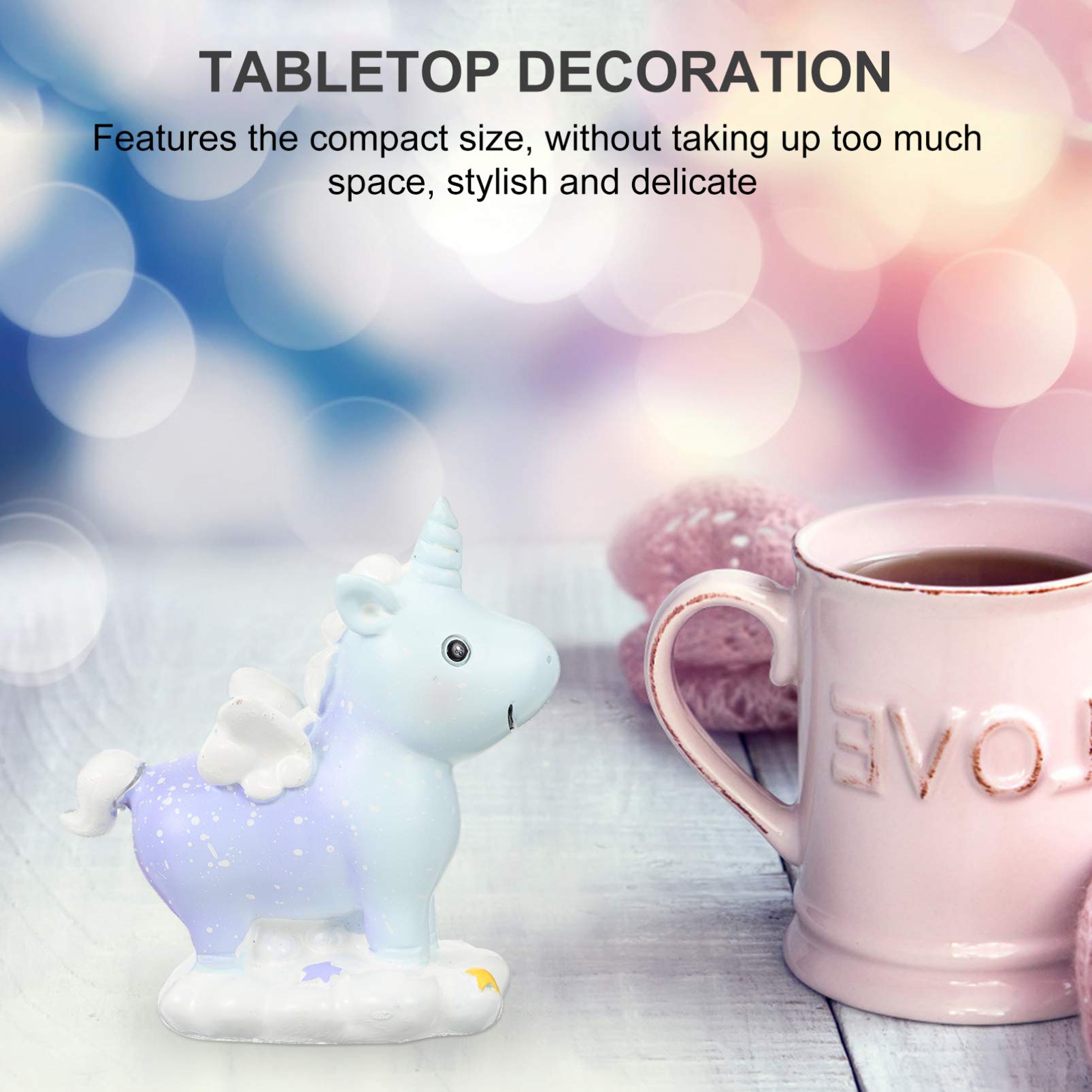 Unicorn Cake Topper - Cartoon Unicorn Cake Decorations for Birthday Party, Wedding, Baby Shower & Special Events | Adorable Cake Ornament & Edible Cake Accessories