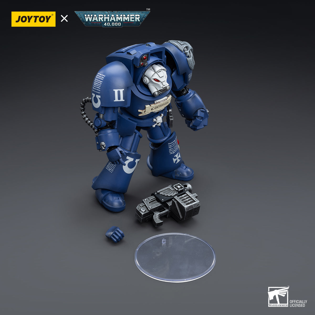 1/18 JOYTOY Warhammer 40K Ultramarines Terminators Action Figure Set (3pcs) - Perfect for Collectors, Tabletop Gaming & Display