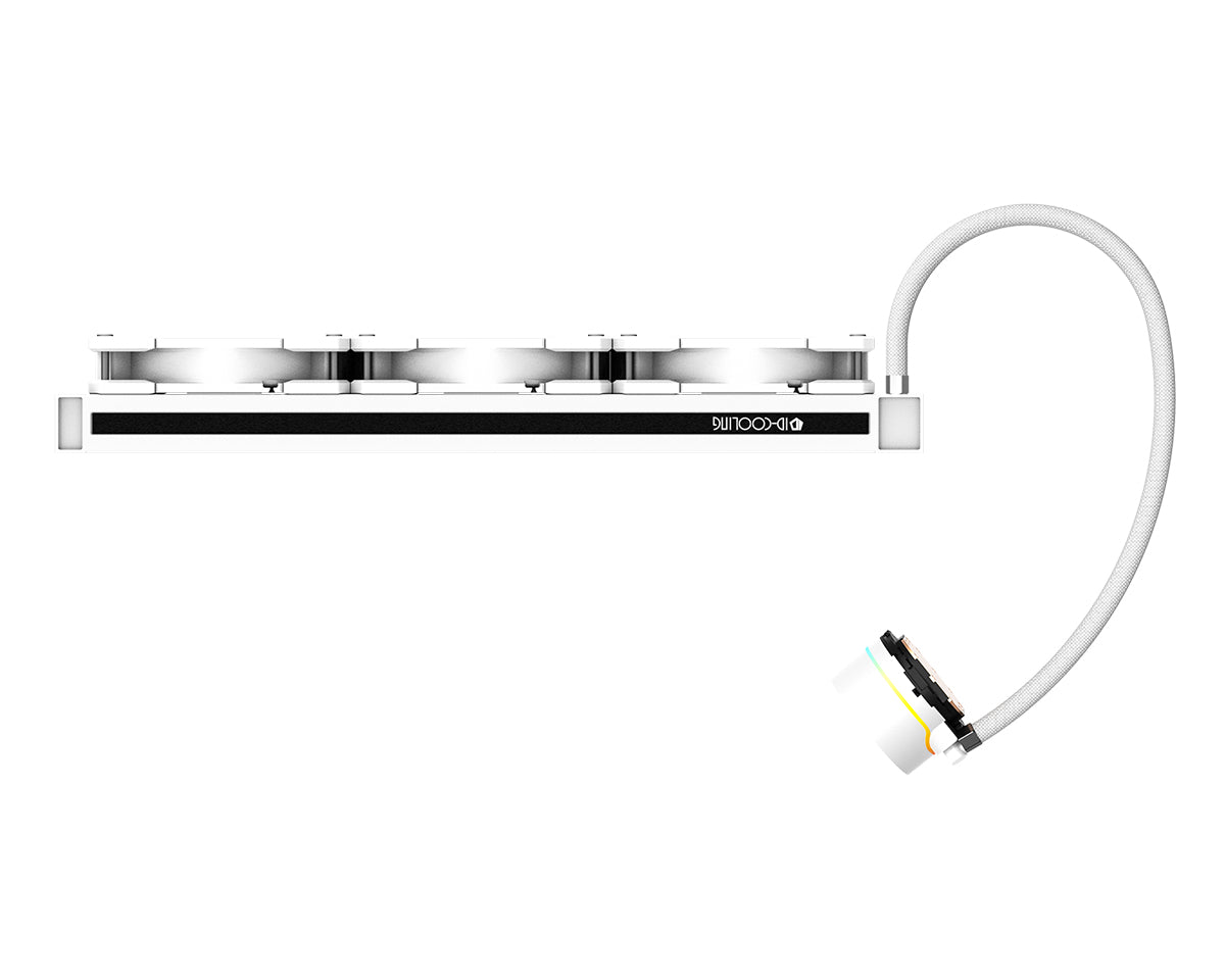 ID Cooling ZoomFlow 360XT ARGB CPU Liquid Cooler - 360mm All-in-One Water Cooling System with Addressable RGB Lighting (Snow White) - Perfect for Gaming PCs, Workstations, and High-Performance Computer Builds
