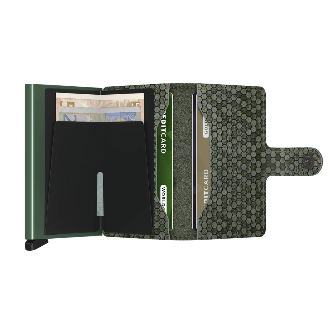 SECRID Miniwallet Hexagon - RFID Blocking Slim Wallet for Men & Women | Compact & Secure Card Holder for Everyday Use & Travel
