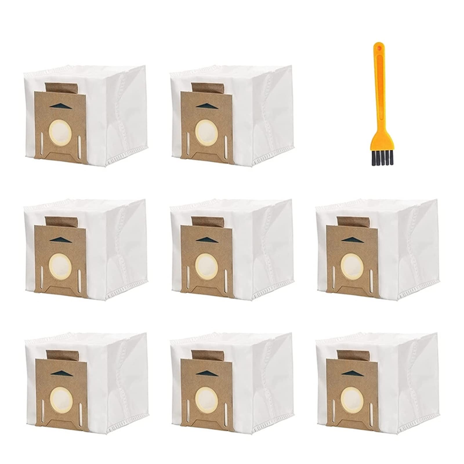 10-Pack Vacuum Dust Bags Compatible with Ecovacs DEEBOT T9/T8/N8 Series Robot Vacuums - Replacement Filters for T9, Ozmo T8 AIVI, T8 Max, N8 Pro Plus - Ideal for Pet Hair & Hardwood Floor Cleaning (8-Piece Set)