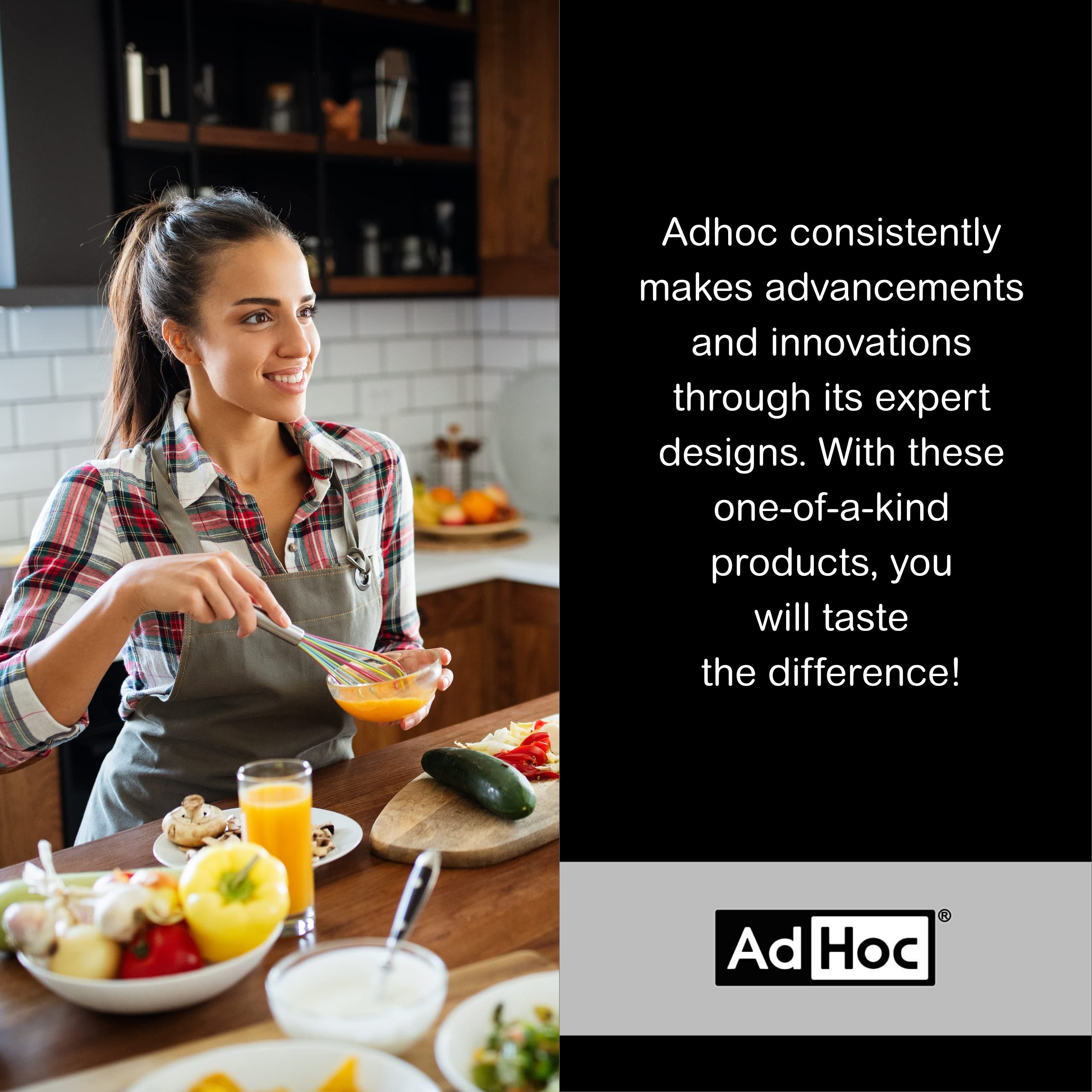 AdHoc Rapido Battery Operated Milk Frother - Handheld Electric Drink Mixer for Coffee, Matcha, Hot Chocolate & Protein Shakes - Stainless Steel Whisk with Removable Head & Travel Case - Perfect for Home, Office & Travel Use