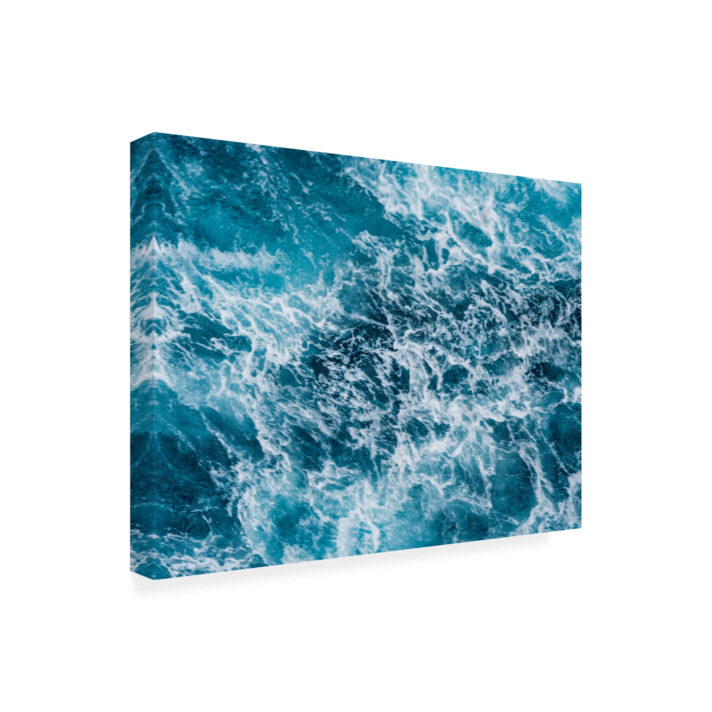 Trademark Fine Art 'Turbulent Tasman Sea IV' Canvas Wall Art Print by Eva Bane - Ocean Wave Painting for Coastal Home Decor, Living Room & Office