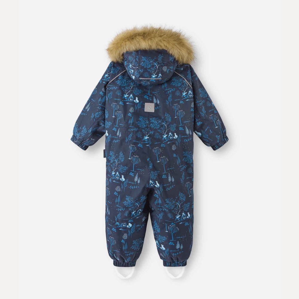 Reima Lappi Baby Snowsuit - Waterproof Winter Jacket & Pants Set for Infants & Toddlers (Navy Blue) - Keep Warm for Outdoor Play, Snow Day & Winter Adventures