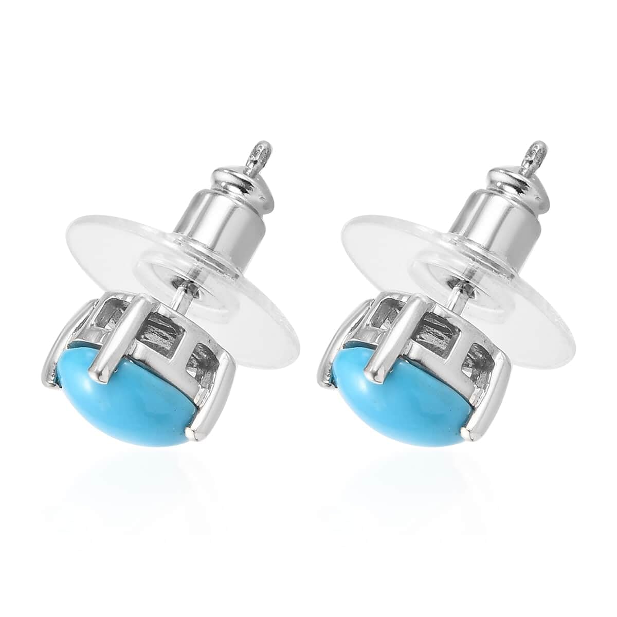 Natural Blue Sleeping Beauty Turquoise Stud Earrings - 925 Sterling Silver Western Jewelry for Women | Birthday Gifts, Cowgirl Fashion Accessories for Everyday Wear & Special Occasions
