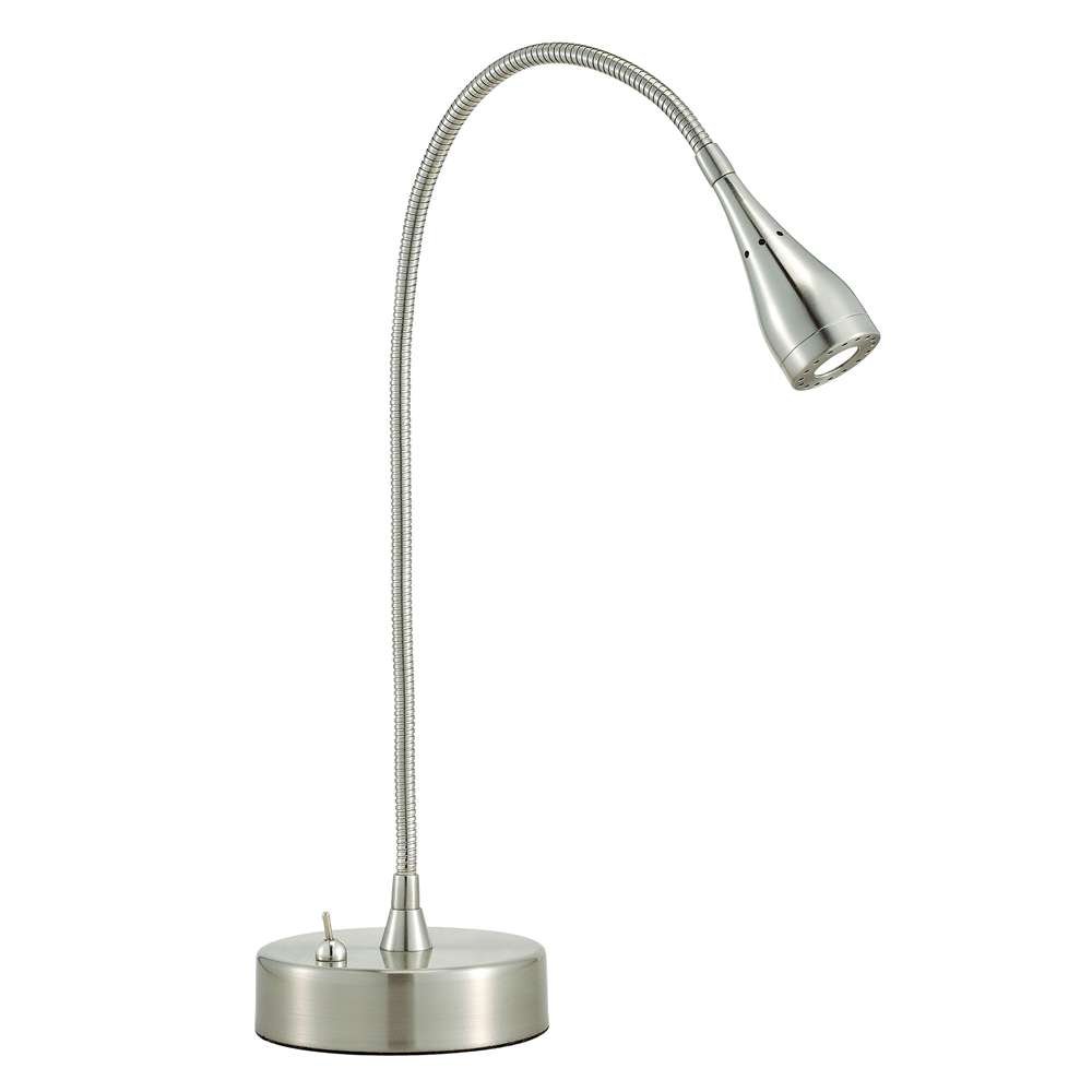 Adesso 3660-22 Adjustable LED Desk Lamp with Satin Steel Finish - Perfect for Home Office, Study & Reading Lighting