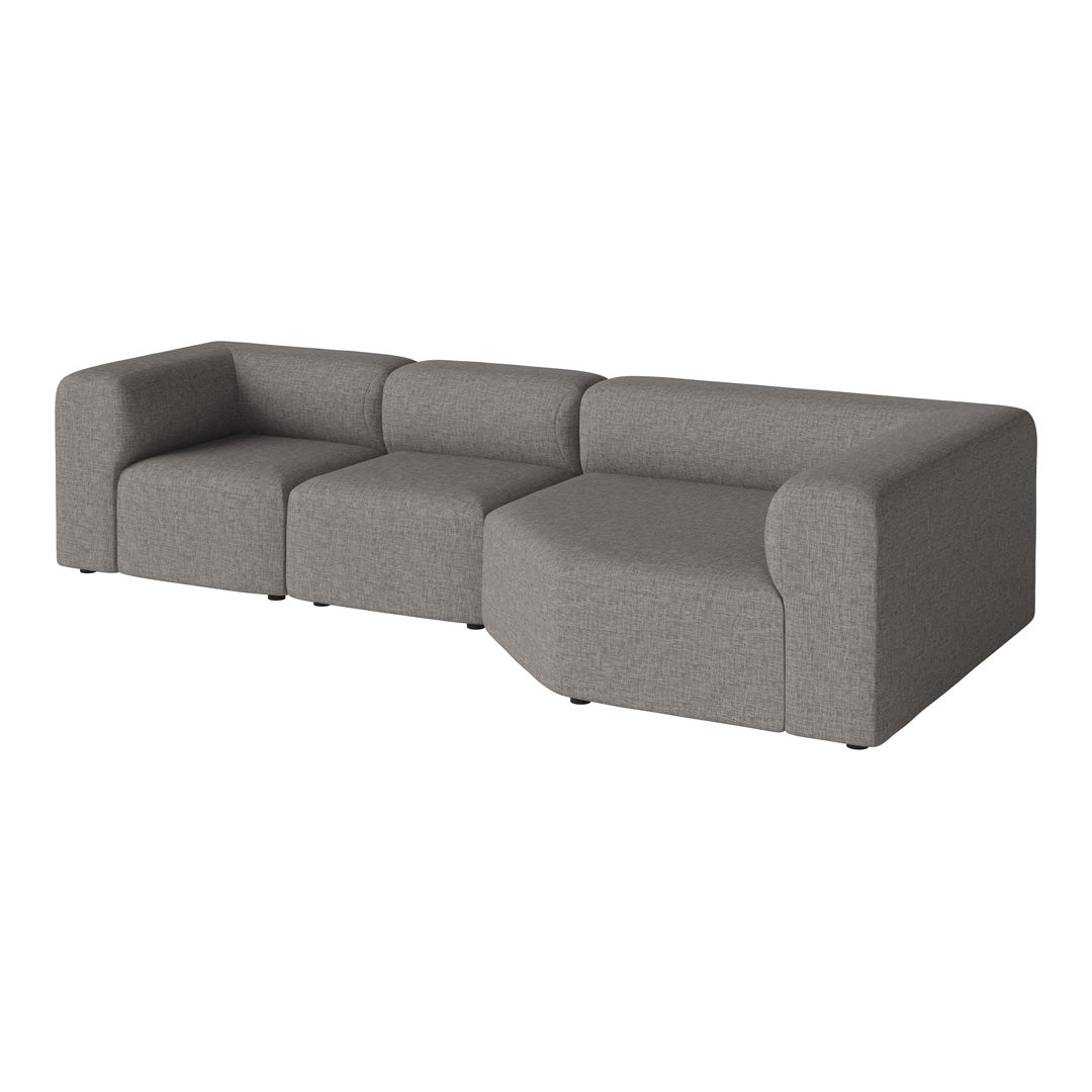 Angle 3-Seater Corner Sofa with Large Chaise - Modern L-Shaped Sectional Couch for Living Room, Lounge & Family Room