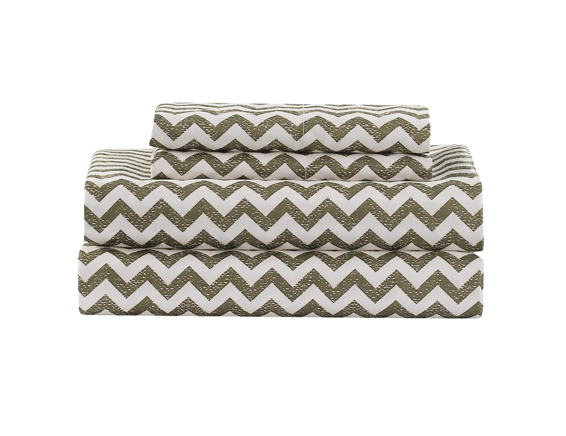 Kensie Casey Soft & Breathable Bed Sheet Set - Taupe (Full/Queen/King Size) | Luxury Bedding for Comfortable Sleep & Hotel-Style Home Decor