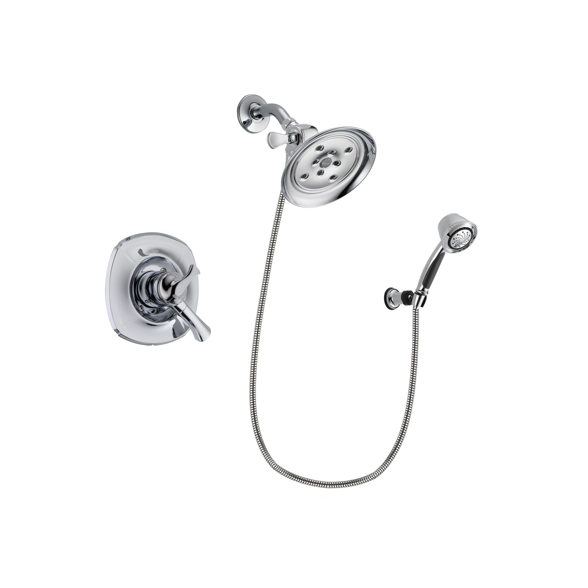 Delta Addison Chrome Shower Faucet System with Showerhead & Hand Shower DSP0386V - Perfect for Bathroom Renovation & Luxury Spa Experience at Home