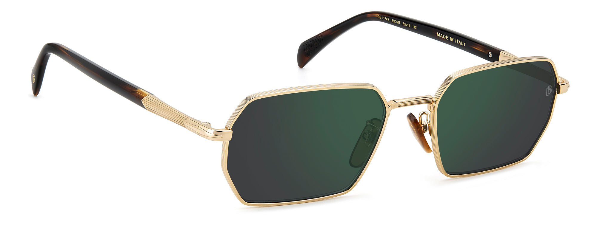 David Beckham DB1174/S Sunglasses - Polarized Aviator Style for Men & Women - UV Protection, Fashionable & Durable - Perfect for Driving, Travel & Outdoor Activities