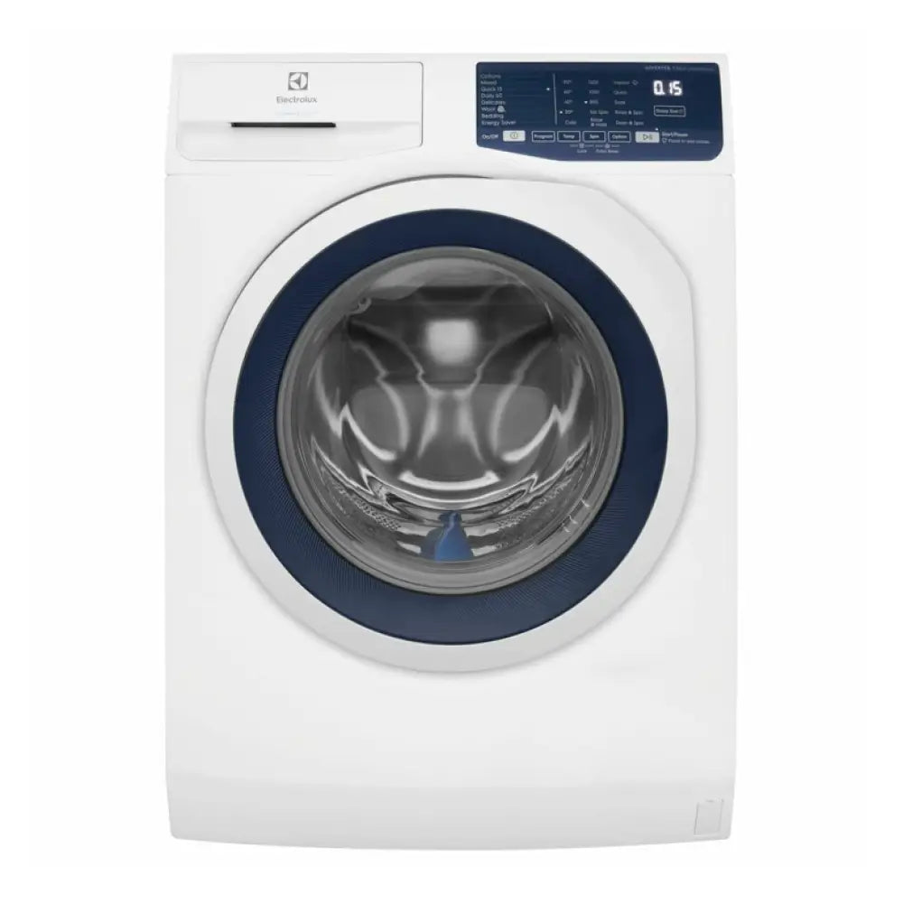 Electrolux EWF7524D3WB 7.5kg Front Load Washing Machine - Energy Efficient, Quiet Operation for Apartments & Small Homes - Perfect for Laundry Rooms & Compact Spaces