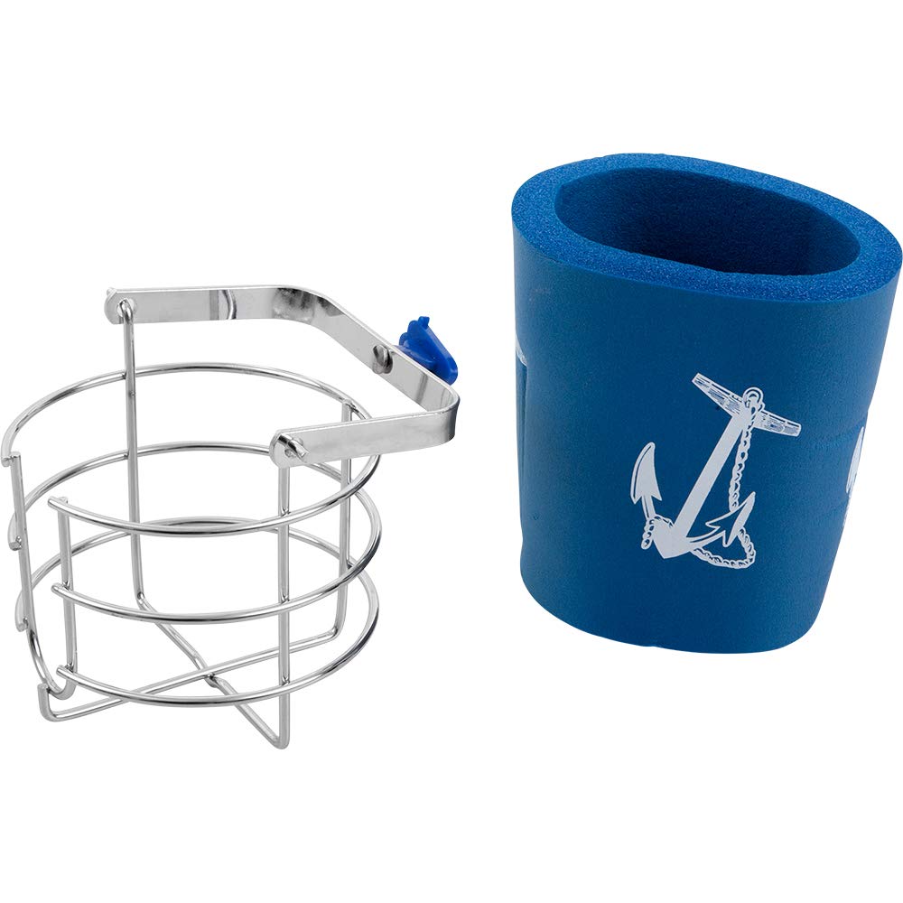 SEA DOG Swivel Cup Holder for Boats, Marine, RV, and Outdoor Use - Heavy Duty Stainless Steel Drink Holder for Beverage Cans and Bottles