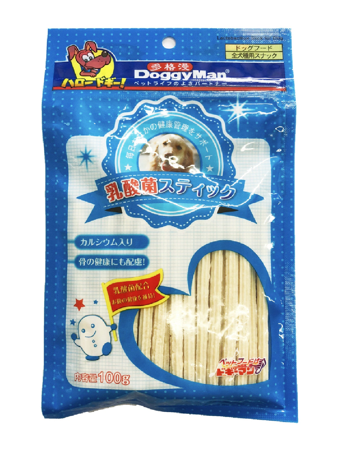 DoggyMan Probiotic Lactobacillus Stick Dog Treats 100g - Healthy Digestive Support for Dogs - Perfect for Training, Rewards & Digestive Health