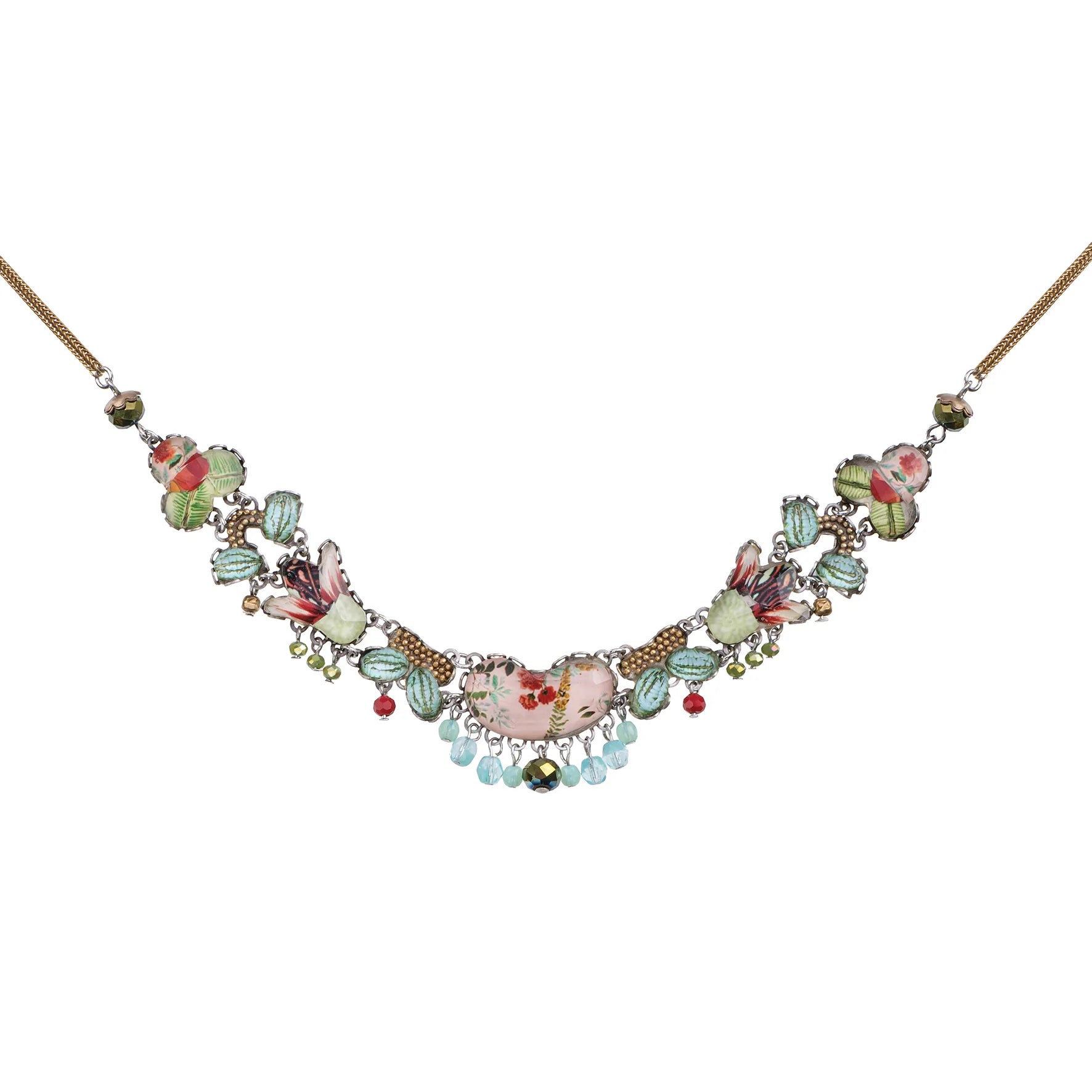 Aster Flower Necklace - Elegant Floral Jewelry for Women, Perfect for Weddings, Parties & Everyday Wear