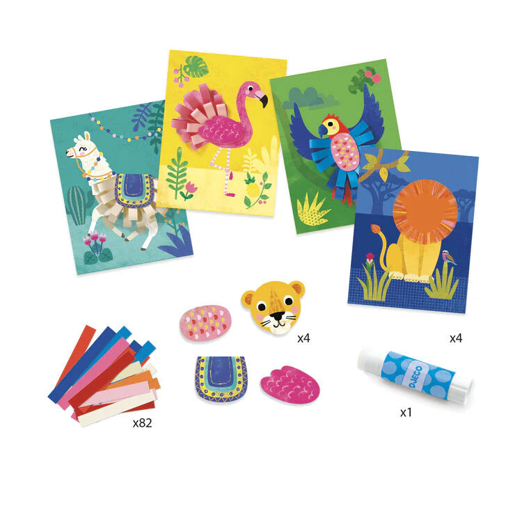 Small Loops Collage Art Set - Creative DIY Scrapbooking Kit for Journals, Cards & Home Decor - Perfect for Artists, Crafters & Students