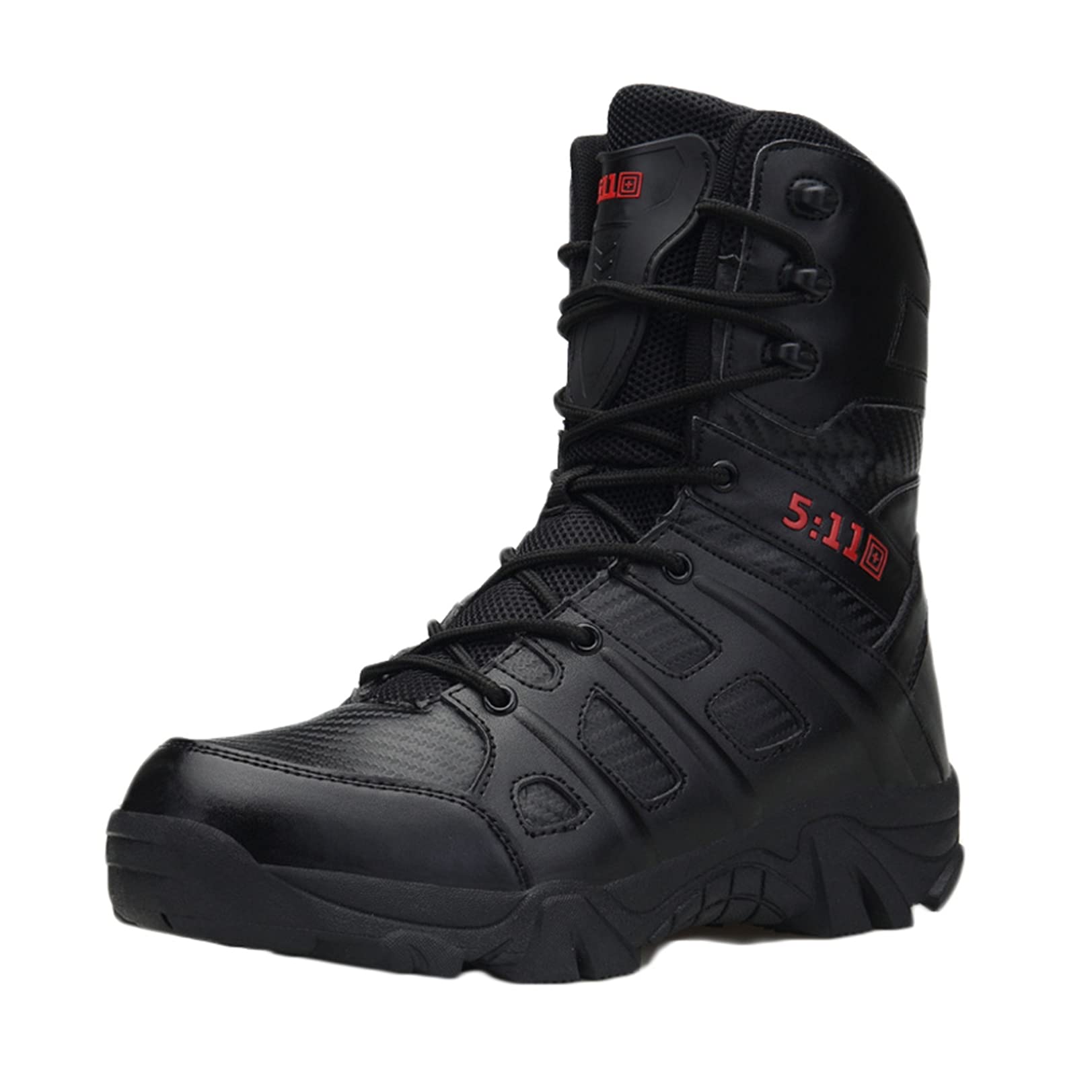 Men's Warm Mid Calf Hiking Boots - Waterproof Winter Outdoor Shoes with Lace Up for Trekking & Daily Wear | Durable Casual Walking Boots for Men | Perfect for Camping, Hiking & Cold Weather Activities
