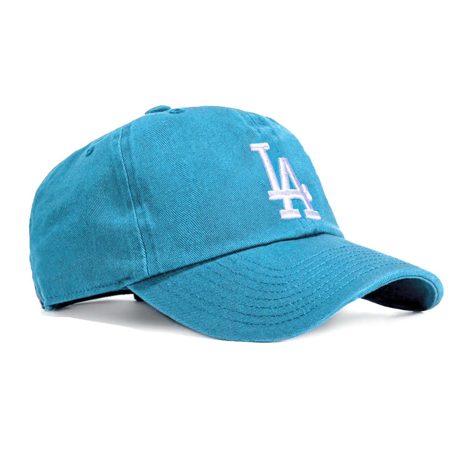47 Brand Los Angeles Dodgers Cleanup Adjustable Baseball Cap - Light Blue & White - Perfect for Game Day, Casual Wear & Sports Fans