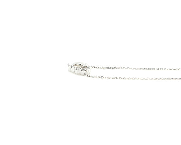 4℃ Diamond Heart Pendant Necklace in Platinum 850 - Elegant Gift for Valentine's Day, Anniversary & Special Occasions