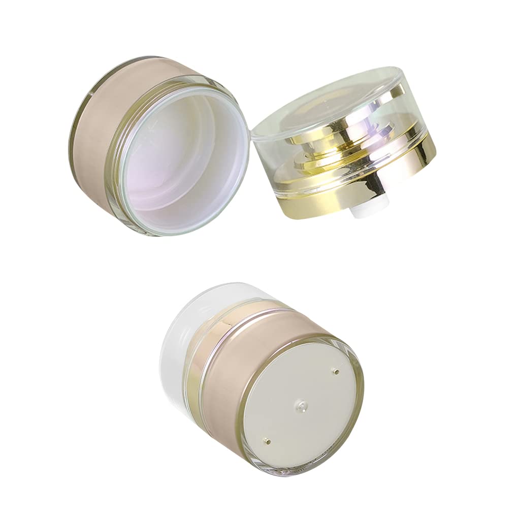 FineInno 3-Piece 30ml Airless Pump Bottle Set - Refillable Travel-Sized Moisturizer Jars, Vacuum Cream Containers for Lotions & Serums | Perfect for Skincare, Makeup & On-The-Go Use