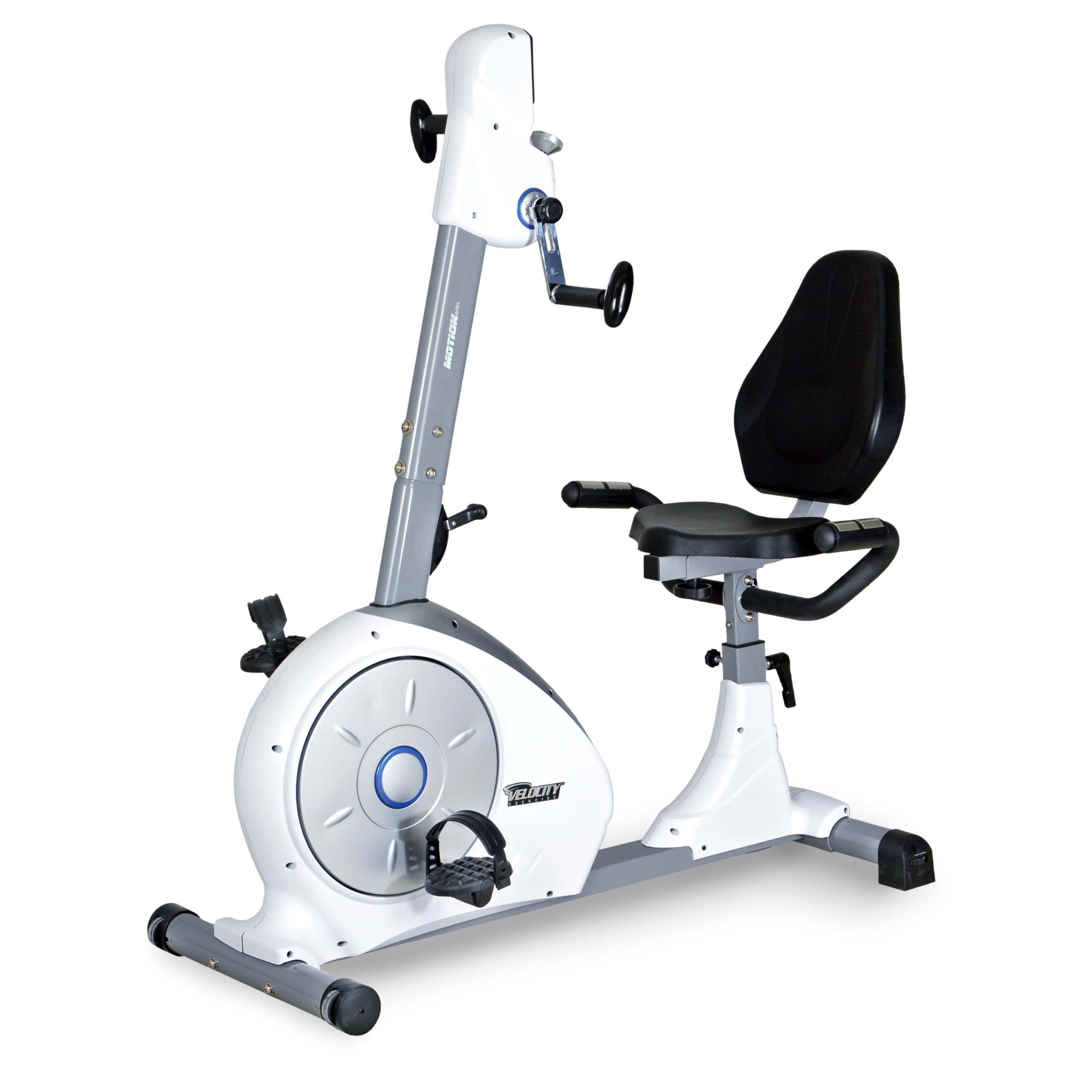 Velocity Exercise Dual Motion Recumbent Bike - Low Impact Cardio Workout Machine for Home Gym, Seniors & Physical Therapy | Perfect for Indoor Cycling, Rehabilitation & Weight Loss