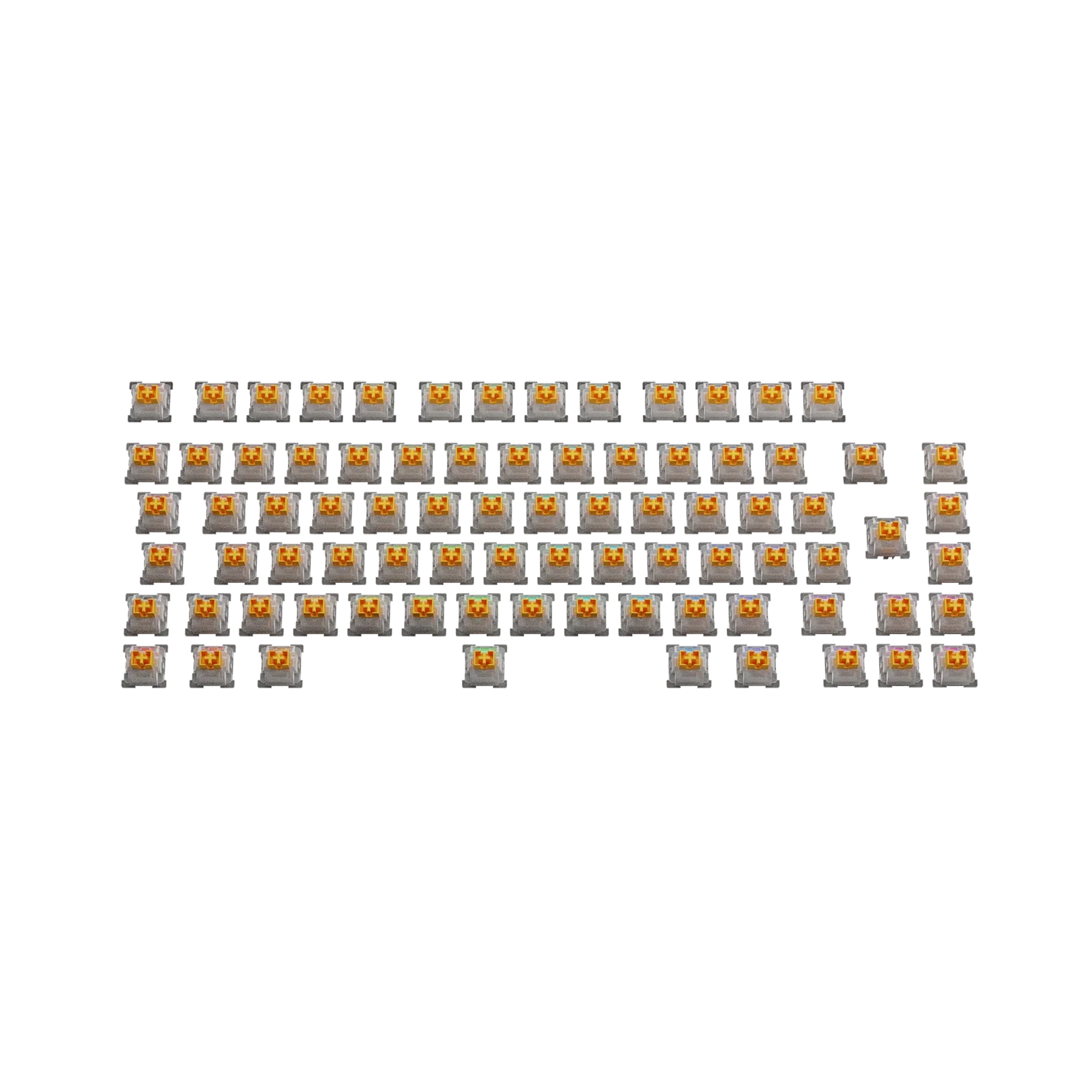 Glorious Panda Silent Mechanical Keyboard Switches - 75 ISO Layout for Quiet Typing | Perfect for Office, Gaming & Programming