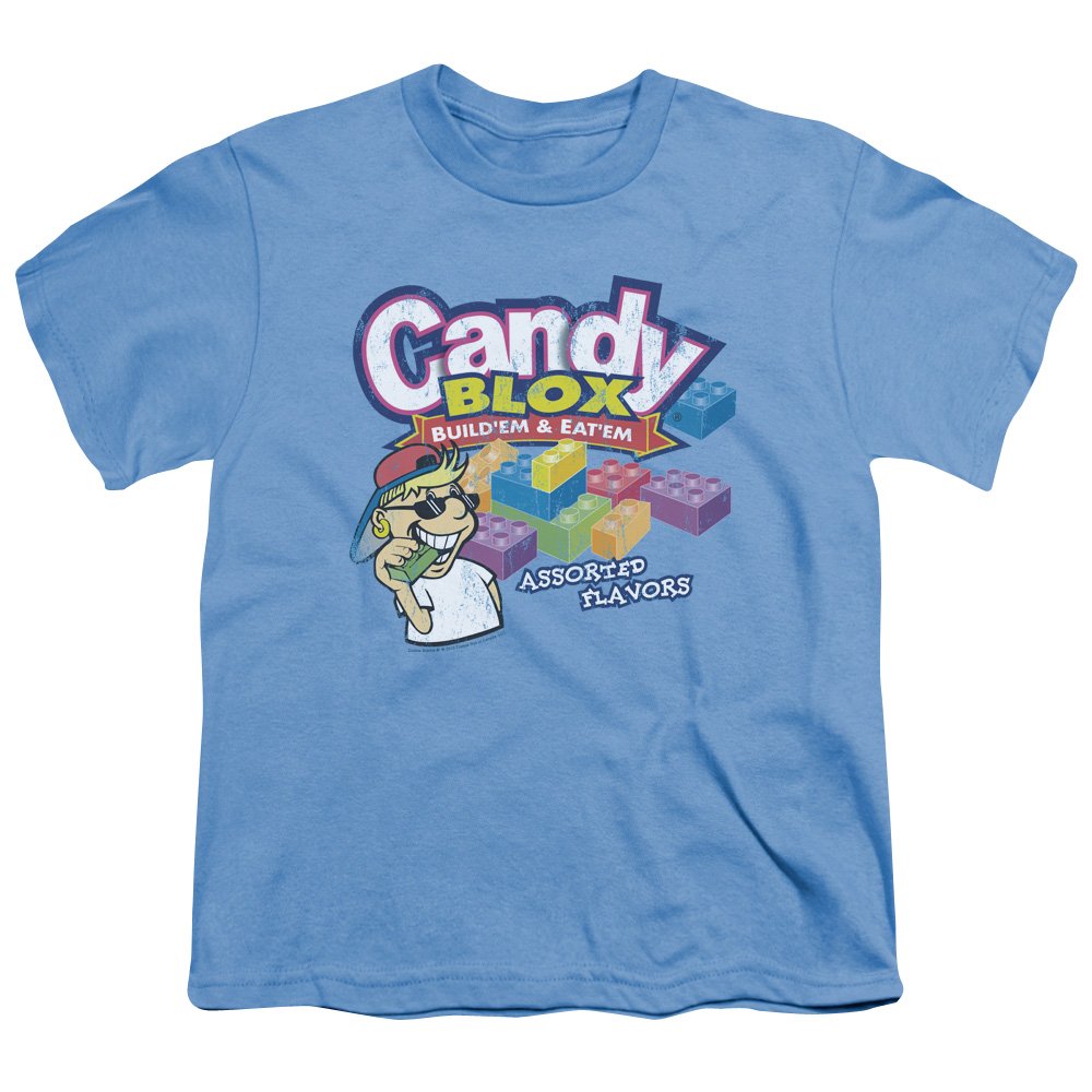 Dubble Bubble Candy Blox Unisex Youth T-Shirt for Boys & Girls - Fun Bubble Gum Themed Casual Wear for Kids & Teens