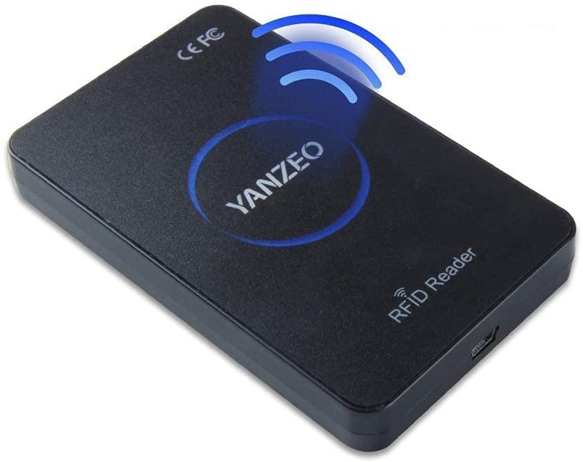YANZEO SR360 UHF RFID Reader Writer 865MHz-915MHz Desktop Access Control System with Keyboard Emulation for POS, Warehousing & Inventory Management - Ideal for Retail Stores, Warehouse Tracking and Security Systems