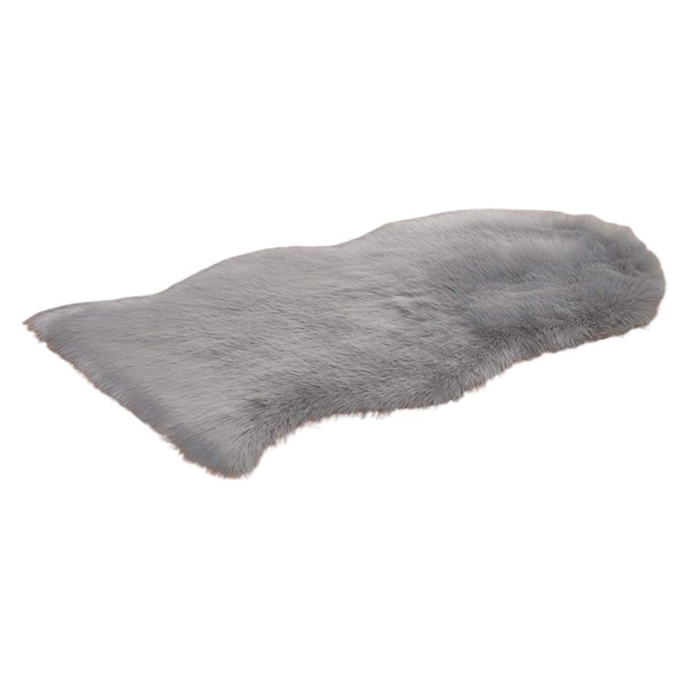 BESUFY Soft Fluffy Modern Bedroom Rugs - Ultra Plush Indoor Carpet for Winter, Living Room, Sofa & Chair Mats - Light Grey Home Decor | Perfect for Christmas Decorations, Cozy Home & Apartment Flooring