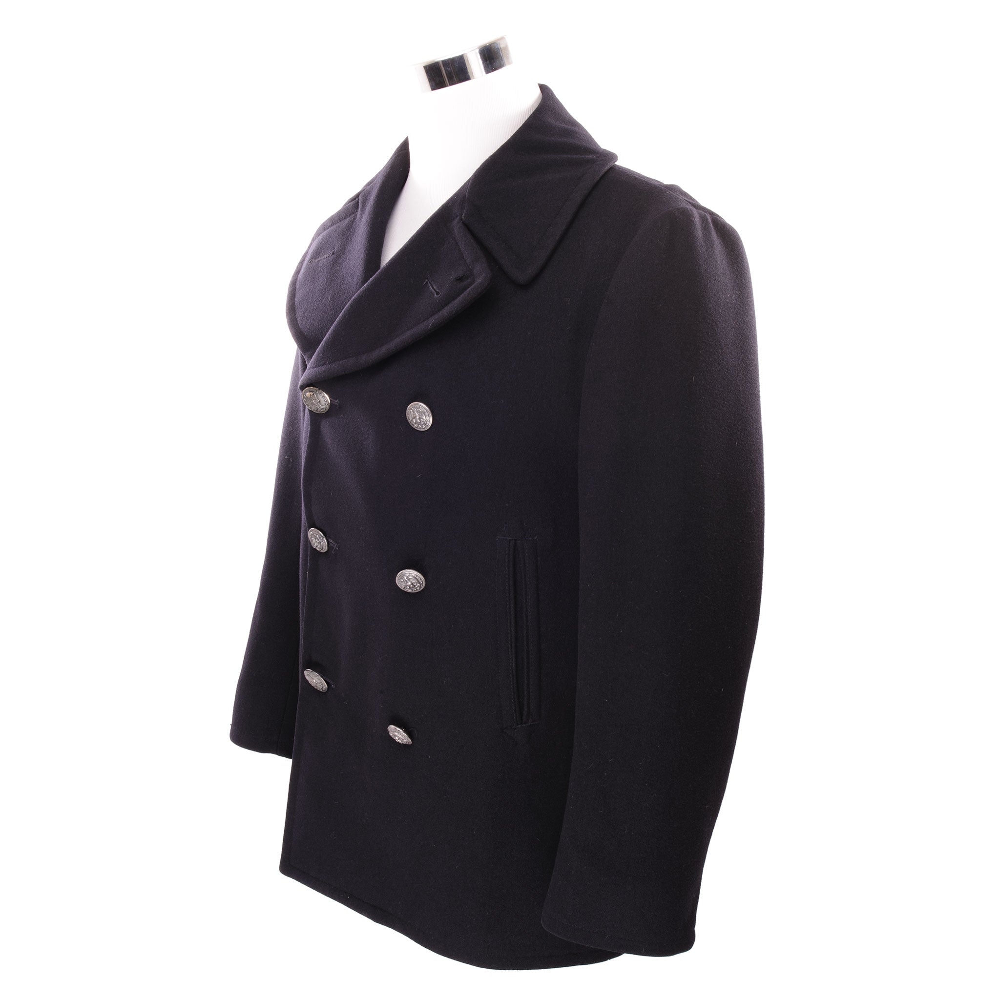 Vintage US Navy Peacoat 1978 - Size 38S - Authentic Military Outerwear for Men - Perfect for Winter Fashion & Historical Reenactments