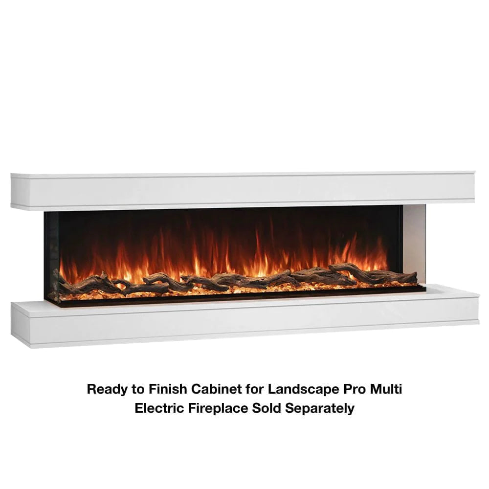 Modern Flames Landscape Pro Multi-Sided Wall Mounted Cabinet - Stylish Storage Solution for Living Room, Bedroom & Office Decor