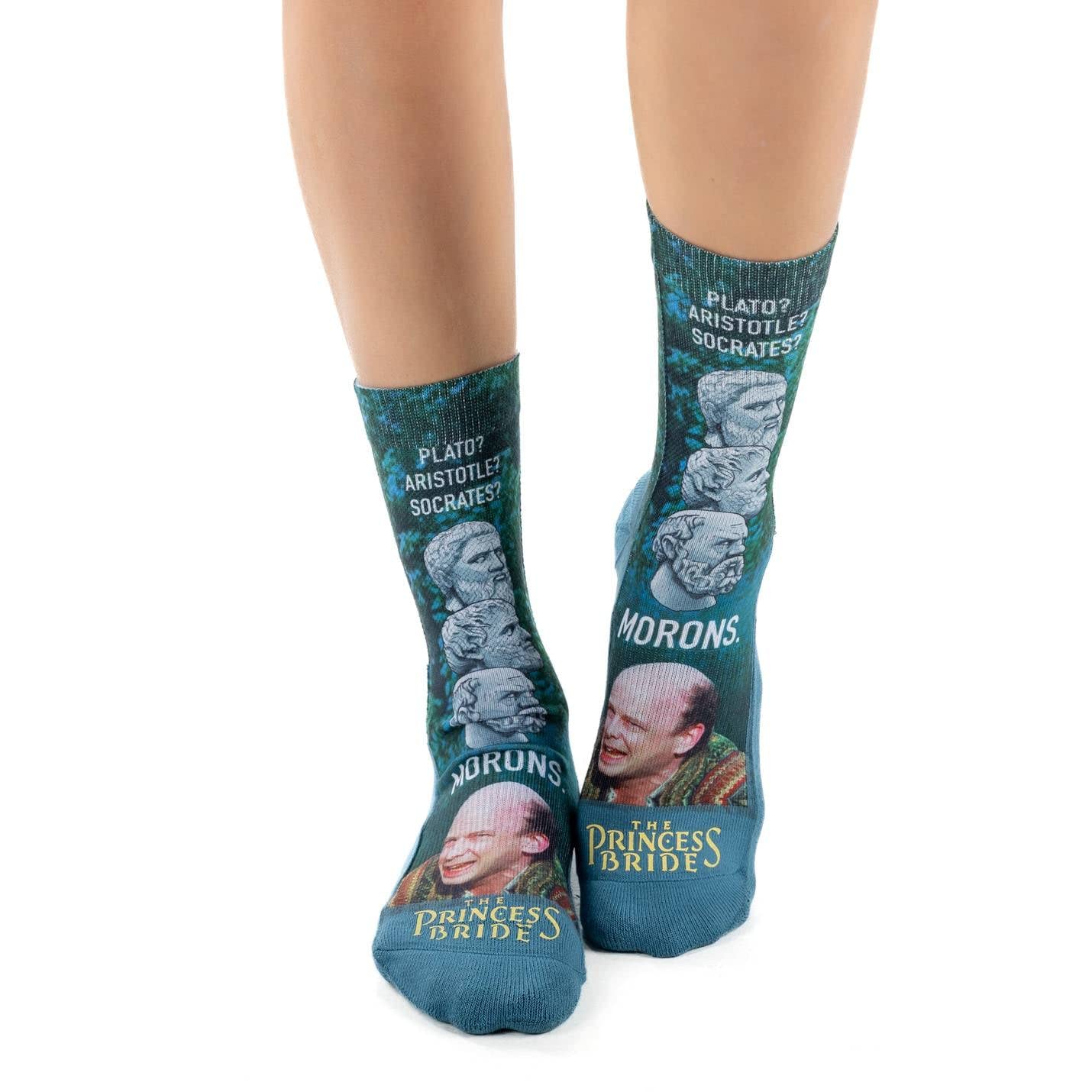 Good Luck Sock Women's The Princess Bride Novelty Socks - Fun & Comfortable Crew Socks for Adults - Perfect for Movie Nights, Cosplay & Gift Giving
