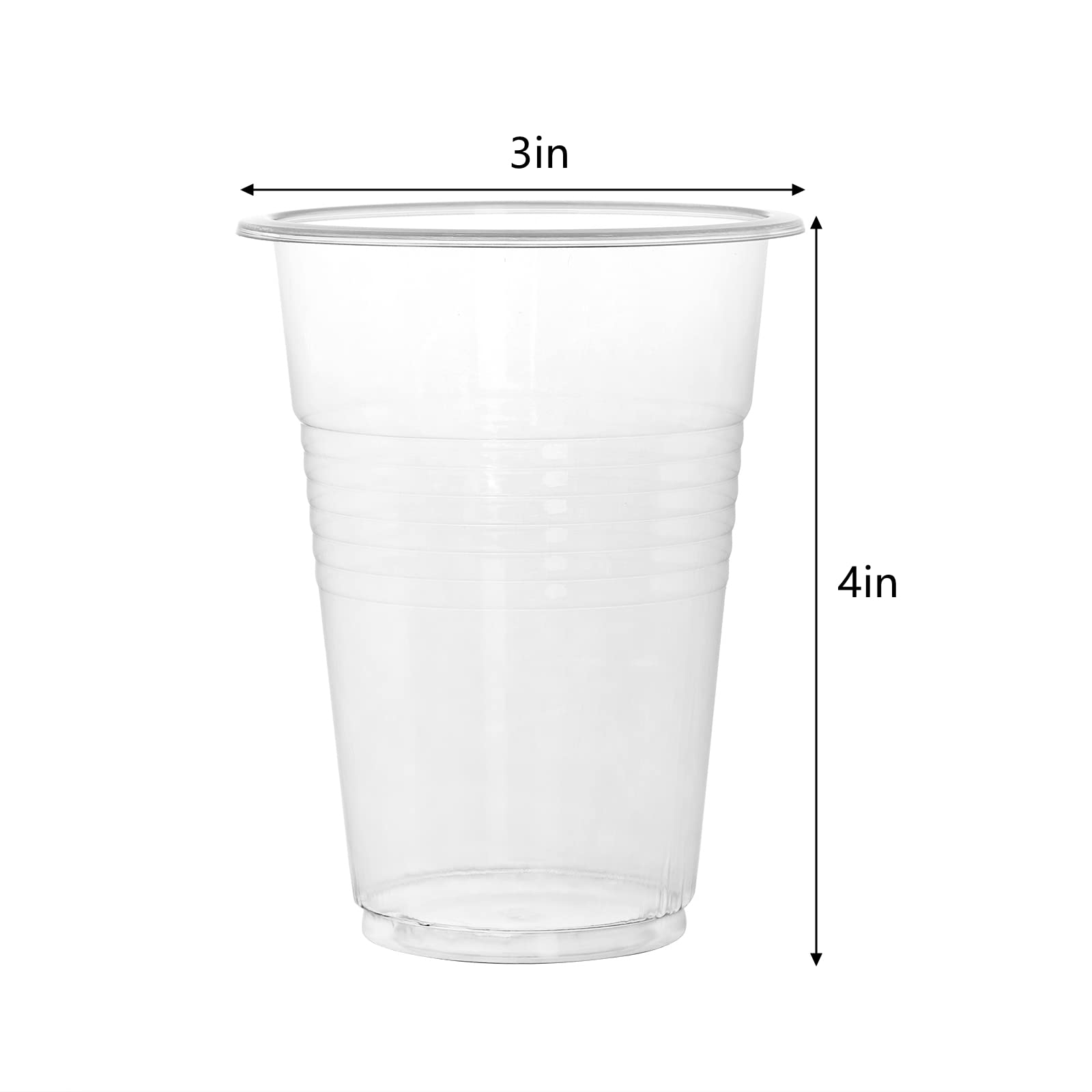400 Pack 10 oz Clear Disposable Plastic Cups - Bulk Party Drinking Tumblers for Cold Beverages | Perfect for Parties, Picnics, BBQ, Travel, Camping & Office Events | BPA-Free & Durable