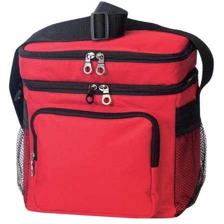 Premium Red Outdoor Sports Cooler with Insulated Lunch Bag - Perfect for Picnics, Camping, Beach Trips & Tailgating