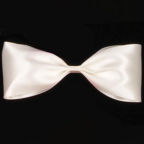 Premium Soft Ivory Double-Faced Satin Ribbon - 2.5
