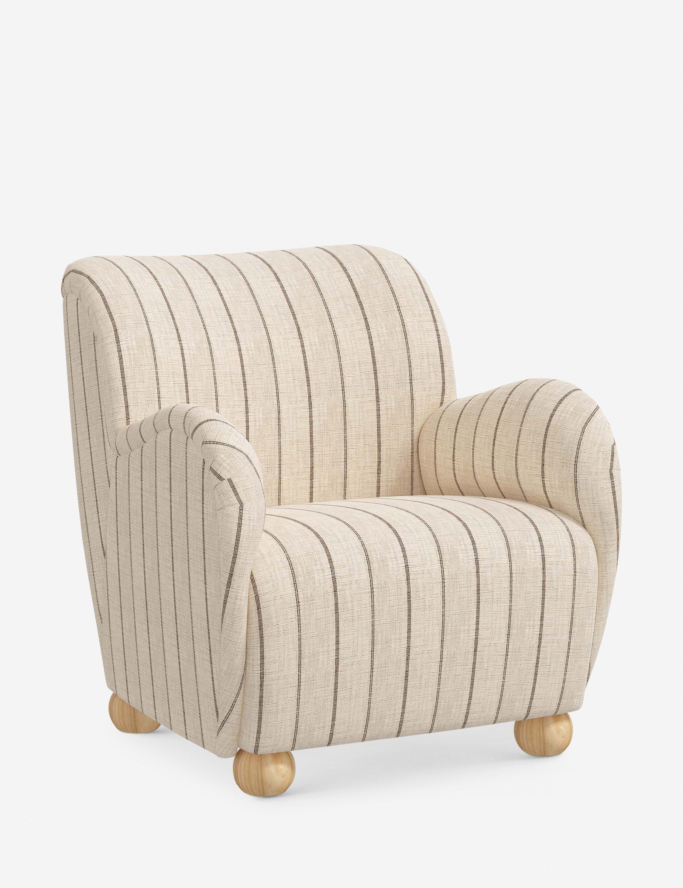 Baird Accent Chair - Modern Upholstered Lounge Chair for Living Room, Bedroom & Office - Stylish Comfortable Reading Chair with Wooden Legs - Perfect for Relaxing, Reading & Decorating Your Home